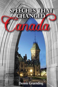 Book cover for Speeches That Changed Canada by Dennis Gruending