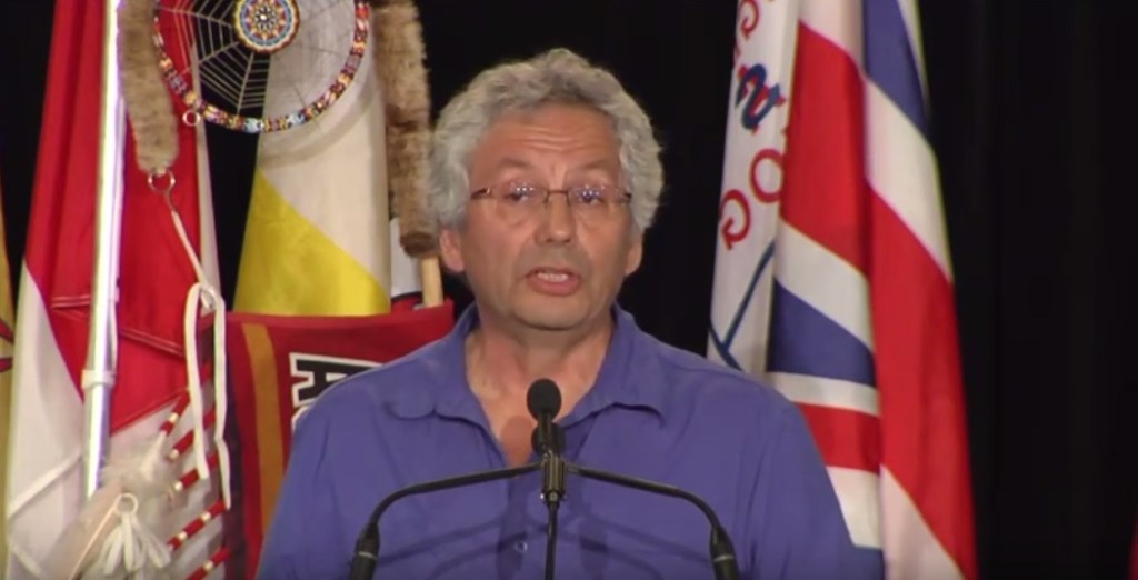 Image of George Erasmus, former leader of the Dene nation.